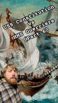 The USS constitution 🇺🇸 obliterates 💥 the HMS Guerriere 🇬🇧 in its debut in the war of 1812