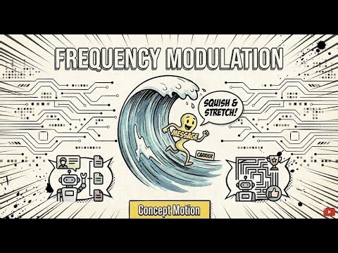 Frequency Modulation Explained: Why FM Sounds Better Than AM 🎵 || Concept Motion