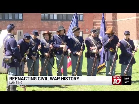 Civil War reenactors teach history of U.S. Colored Troops in Lansing
