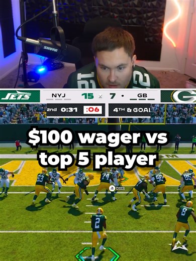 $100 Bet Against Top 5 NFL Player: Madden 26 Gameplay