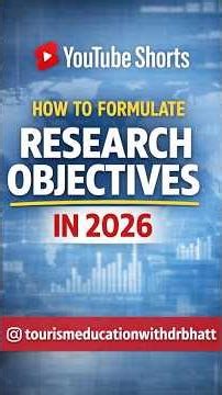 How to formulate Research Objectives in 2026? #researchmethodology #researchmethods #phd #ugcnet