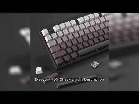 New 133 Key Gradient Gray PBT Double Shot Keycap Side Print Shine Through Backlit Keycaps For Cherry