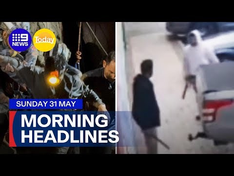 Trapped men freed from Laos cave; Melbourne suburban street fight | 9 News Australia