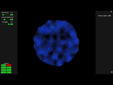 Particle Simulation Demo | Custom Python Physics Engine | PyOpenGL + GLSL
