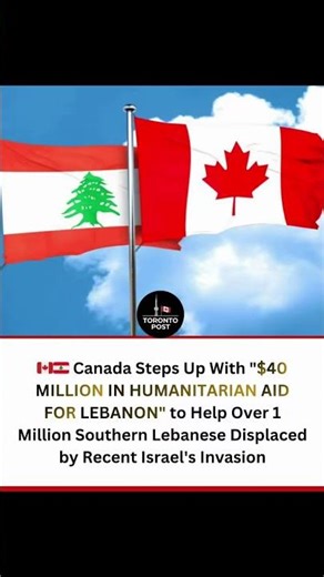 Canadian Foreign Minister Anita Anand confirmed $40 million in humanitarian aid for Lebanon