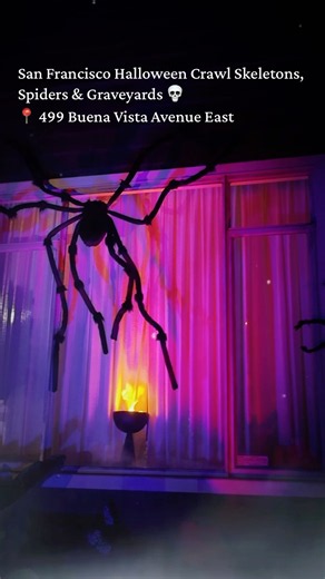 This San Francisco Halloween Display Is Spooky 💀 #shorts