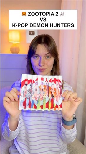 Zootopia 2 vs K-Pop Demon Hunters 🎄✨Amazing DIY Christmas Drawing Idea 🐰🦊🎶 #art #drawing #viral