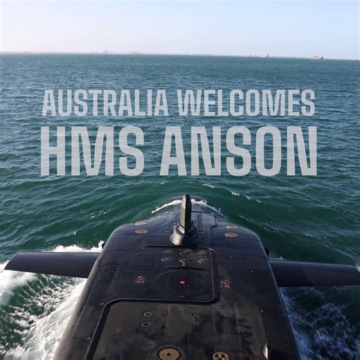A milestone for HMS Anson as the Astute-class boat makes first visit to Australia. https://www.royalnavy.mod.uk/news/2026/february/22/20260222-royal-navy-submarine-in-historic-visit-to-australia | Royal Navy