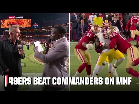 Pat McAfee reacts to 49ers holding on to beat Commanders on Monday Night Football