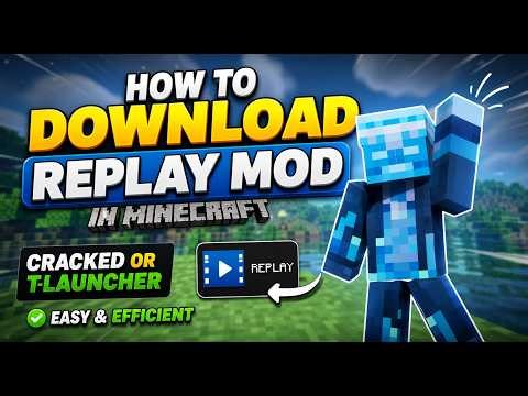 How To Download Replay Mod in Minecraft (TLauncher + Cracked) ⚡ Easy Method! (2026)