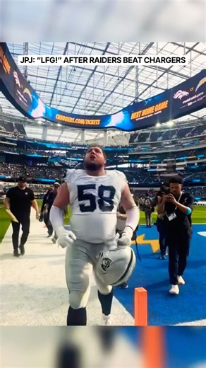 JPJ: “LET’S GO, RAIDER NATION.” RAIDERS BEAT CHARGERS 24-16