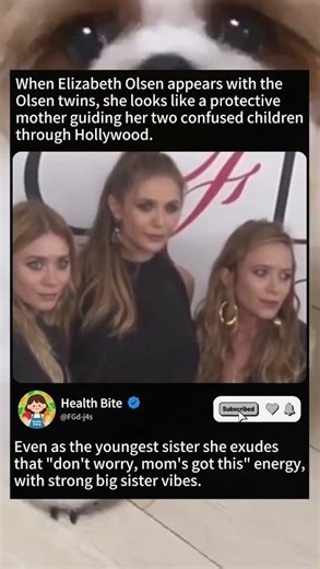 Elizabeth Olsen: The "Mom" of the Olsen Trio #elizabetholsen #siblinggoals #redcarpetmoments