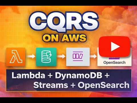 CQRS on AWS: Lambda + DynamoDB + Streams + OpenSearch