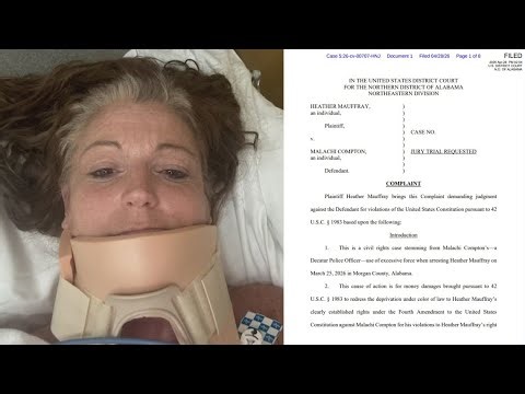 Decatur woman sues police officer; claims excessive force caused 'catastrophic injuries'