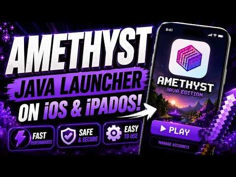 Install Amethyst Launcher — Minecraft Java on iOS and iPadOS!