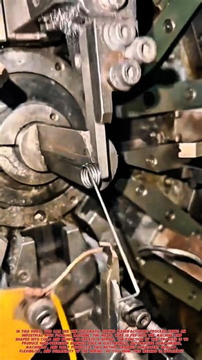 Automatic Spring Forming Machine | Industrial Wire Bending Process.