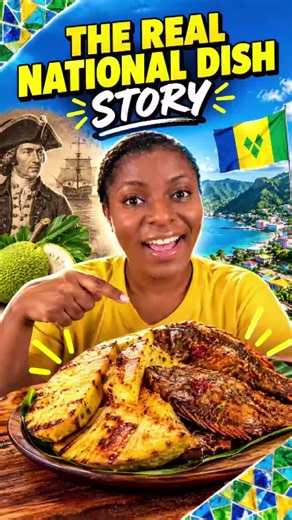 Roast Breadfruit & Fried Jackfish: Why It’s St. Vincent’s National Dish 🇻🇨 (Bligh & the Bounty) 🇻🇨 Happy 47th Independence, St. Vincent and the Grenadines! Why is roast breadfruit and fried jackfish the national dish of St. Vincent and the Grenadines? 🇻🇨 It starts with Captain William Bligh and the famous mutiny on the Bounty in 1789. In January 1793, Bligh landed in Kingstown with hundreds of breadfruit plants, brought to feed enslaved Africans on Caribbean plantations. That’s the hard tr