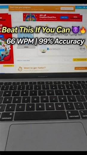 Almost PERFECT Typing 😈 99% Accuracy at 66 WPM