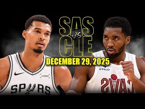 San Antonio Spurs vs Cleveland Cavaliers Full Game Highlights – December 29, 2025 | NBA Season