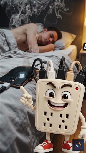 NEVER Charge Your Phone on a Pillow (Fire Risk) #firesafety #safetyfirst #shortsusa