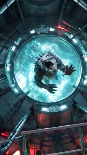 Cat Barely Escapes Before the Hatch Seals #scifi #survival #shorts