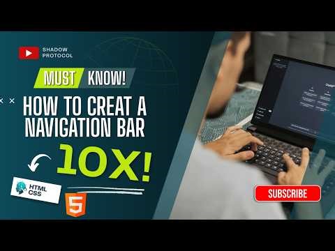 Modern & Clean Navbar Design | HTML & CSS
