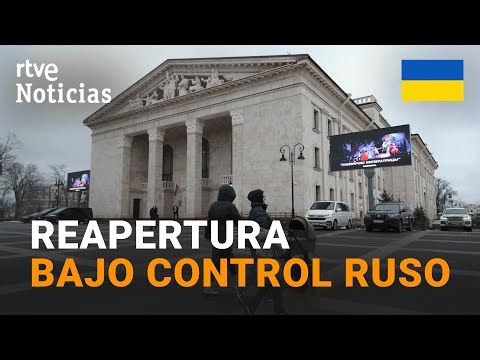 REABRE el TEATRO de MARIÚPOL, RECONSTRUIDO tras un BOMBARDEO RUSO con 300 CIVILES MUERTOS en 2022