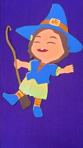 Nina la petite sorcière en papier ! #chansonspourbébés #cocomelon #sorcière #activité