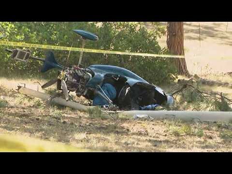 Helicopter crashes in Larkspur