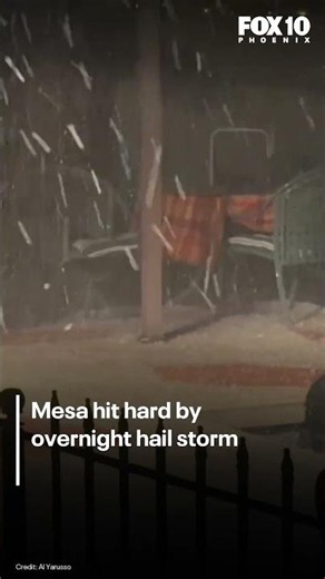 Hail storm pummels Mesa with coin-sized hail | FOX 10 Phoenix