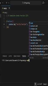 JavaScript Immidiate Invoke Function (IIF) explained with example.