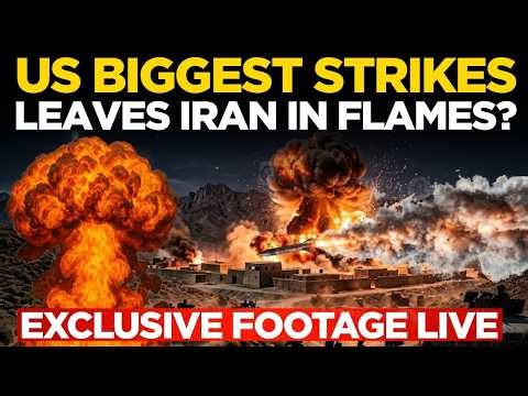 IRAN-US War LIVE: US Biggest Strike On Iran | Huge Explosion Caught on Camera! | Iran In shock!