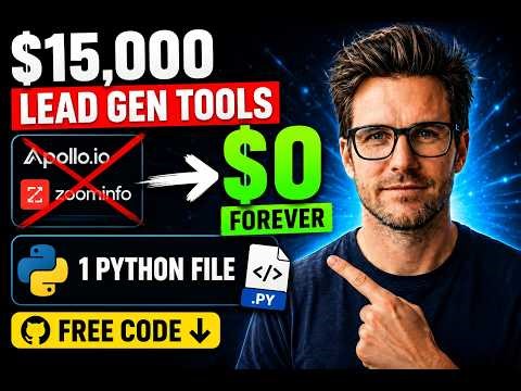 I Replaced $15,000 Lead Gen Tools With 1 Python File (Free Code)