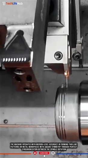 Innovation Precision Lathe: Thin Pattern Grooving, Square Symmetry, Metal Crafting #tech