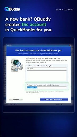 The right bank account in QuickBooks, every time