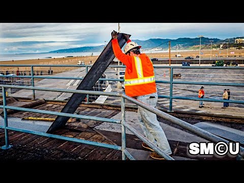 𝗦𝗧𝗥𝗜𝗣𝗣𝗜𝗡𝗚 𝗧𝗛𝗘 𝗣𝗜𝗘𝗥: Crews Begin Removing Decking Ahead of Bridge Replacement