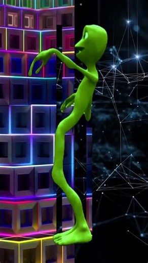 Dame Tu Cosita Alien Dance 👽 Crazy Green Alien Moves #Shorts