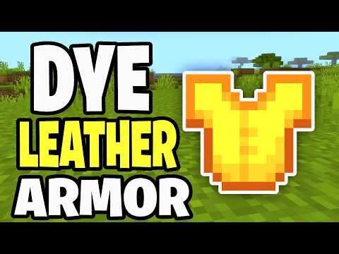 How To Dye Leather Armor In Minecraft Java & Bedrock! - Tutorial