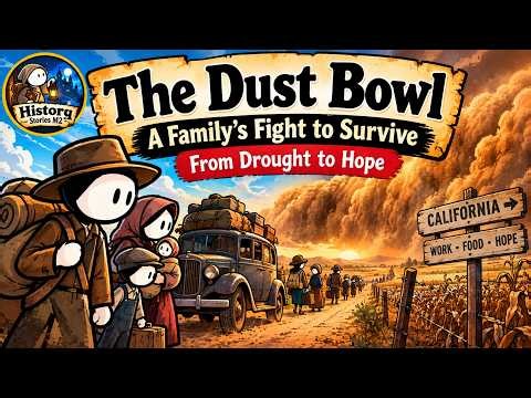 The Dust Bowl: When America Turned to Dust | Boring History For Sleep