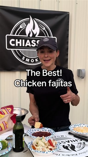 Delicious Chicken Fajitas on a Portable Charcoal Grill