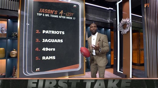 Jason McCourty shares his top five NFL teams after Week 17 🔥 | ESPN First Take