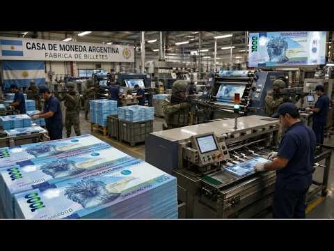 Inside the Argentine Peso Factory: The $1M Note That Can't Buy a Cup of Coffee (Full Process)