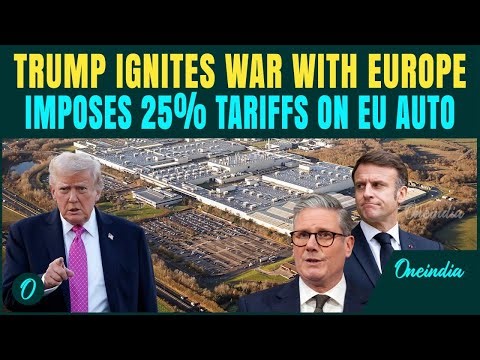 BREAKING: Trump DROPS Tariff Bomb on EU; Imposes 25 Percent Tariff on EU Cars & Trucks; Putin LAUGHS