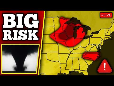 🔴 BREAKING TORNADO ON THE GROUND - Large Tornadoes Possible With LIVE Storm Chasers...
