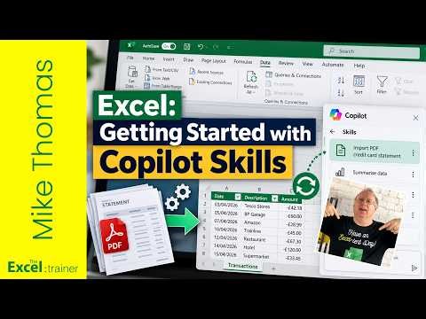 Excel: Getting Started with Copilot Skills