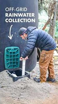 Off-Grid DIY Rainwater Collection System #shorts #rainwater #offgrid