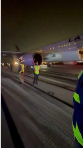 Plane's tires blow out after landing at Atlanta airport