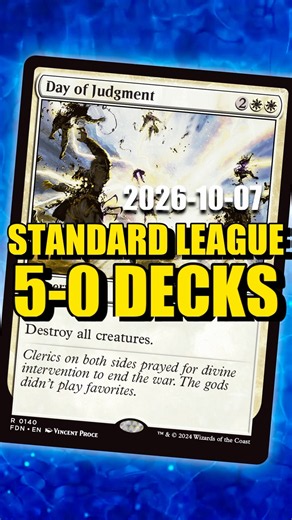 UNDEFEATED MTG Standard League Decklists (2026-10-07) #davidroyale #standard #standardmtg