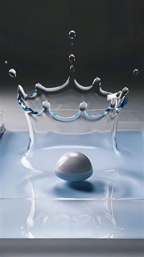 Satisfying Water Splash Simulation 💦 | Made in Blender 3D| #shorts