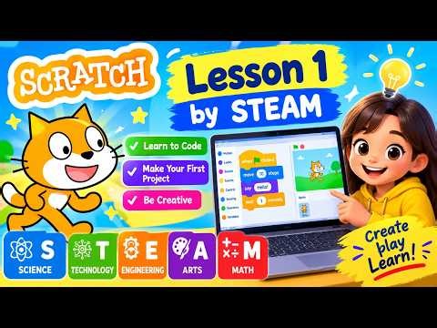 🔴 LIVE: Learn Scratch Lesson 1! 🐱 Move the Cat | Beginner Coding for Kids